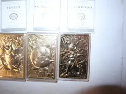 SET OF 6 1999 Pokemon Burger King 23K Gold Plated Pokemon Cards - AO4072485 - Image 2