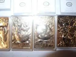 SET OF 6 1999 Pokemon Burger King 23K Gold Plated Pokemon Cards - AO4072485 - Image 3