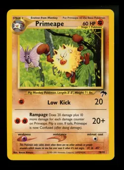 Primeape 18/18 Southern Islands 2001 Nintendo Promo Rare Pokemon Card TCG - Image 1