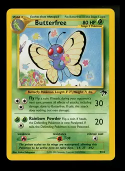 Butterfree 9/18 Southern Islands 2001 Nintendo Promo Rare Pokemon Card TCG - Image 1