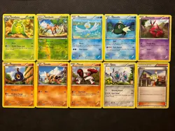 Pokemon TCG Emerging Powers 10 Card Lot! HP/Damaged Condition! See Desc. #1 - Image 1