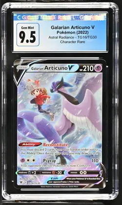CGC Graded 9.5 Galarian Articuno V TG16/TG30 Astral Radiance Pokemon Card - Image 1