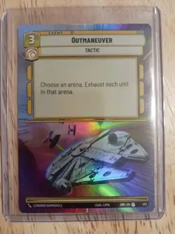 Star Wars Unlimited Outmaneuver Hyperspace Foil Millennium Falcon NM - Image 1