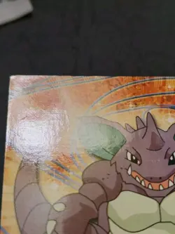 Nidoking #34 Pokemon Topps Series 1 Card (Blue Label) Heavily Played - Image 2
