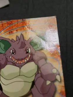 Nidoking #34 Pokemon Topps Series 1 Card (Blue Label) Heavily Played - Image 4