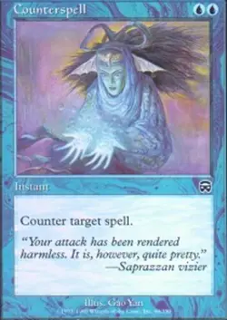 MTG Counterspell, Mercadian Masques, Heavily Played, English - Image 1
