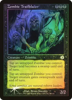 Torment MTG FOIL Zombie Trailblazer Magic - Image 1