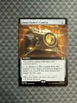 MTG Peter Parker’s Camera #0280 Extended Art Rare Marvel’s Spider-Man (SPM) - Image 1