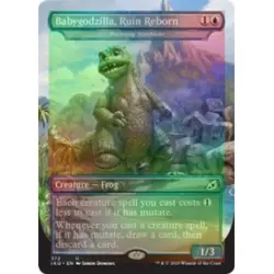 FOIL BABYGODZILLA, RUIN REBORN (POLLYWOG SYMBIOTE)(GODZILLA) Ikoria IKO MTG - Image 1