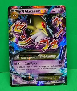 Mega M Alakazam EX 26/124 Pokemon XY - Fates Collide - Holo NM - Image 2