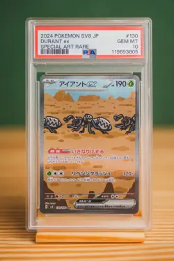 2024 Pokemon Japanese Durant ex SV8 SAR PSA 10 GEM MT Special Art Rare #130 - Image 1