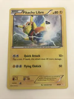 Pokemon TCG Pikachu Libre Holo 30/30 XY Trainer Kit NM/M - TCCCX - Image 1
