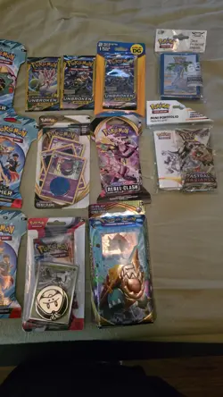 HUGE POKEMON SEALED LOT! BOOSTER PACKS, BLISTERS, SUN AND MOON, SWSH, FUSION.. - Image 2