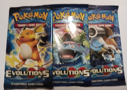 Pokemon XY Evolutions Art Pack lot of 3 Booster Packs. Unopened. Free Shipping. - Image 1