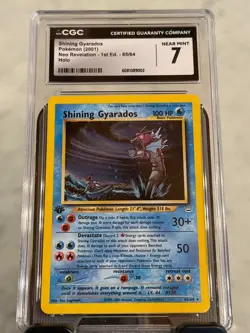 Pokemon 2001 Neo Revelation 1st Edition Shining Gyarados #65 Near Mint 7 - Image 1