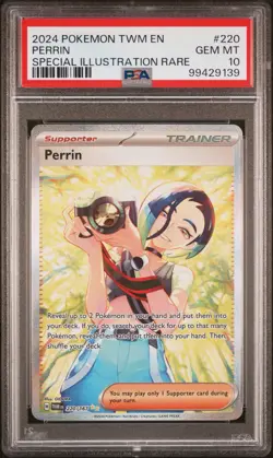 PSA 10 Perrin 220/167 SIR 2024 Pokemon Twilight Masquerade Gem Mint - Image 3
