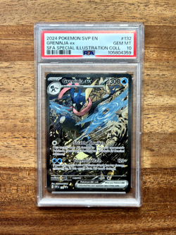 Sequential PSA 10 Kingdra EX #131 Greninja EX #132 Pokemon Shrouded Fable Promo - Image 2