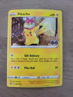 Pokemon TCG Pikachu SWSH Black Star Promos SWSH234 Holo Promo (Pokemon Go Tin) - Image 1