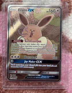 Pokemon Eevee GX TCG Full Art Holo Black Star Promo SM233 Sun & Moon - Image 1