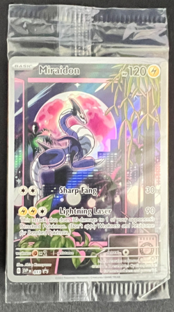 SEALED Pokemon Miraidon SVP 013 Scarlet & Violet ETB Holo Black Star Promo NM - Image 1