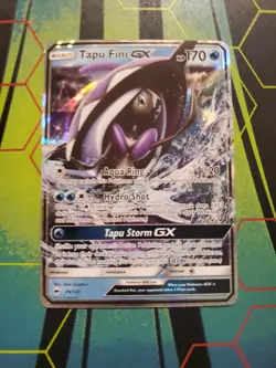 Tapu Fini GX 39/147 - Burning Shadows NM Ultra Rare Pokemon Card - Image 1