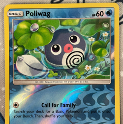 Poliwag 37/214 Reverse Holo Sun & Moon Unbroken Bonds Pokemon Card 2019 NM/LP - Image 2