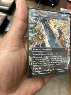 Magic the Gathering Buster Sword Borderless, Final Fantasy Regular Card #351 - Image 2