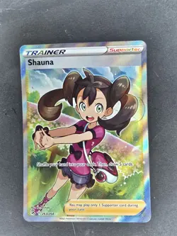 Pokemon Card TCG - Shauna 263/264 Full Art Trainer Fusion Strike Near Mint - Image 1