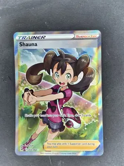 Pokemon Card TCG - Shauna 263/264 Full Art Trainer Fusion Strike Near Mint - Image 2