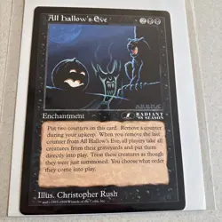 MTG Magic The Gathering - All Hallow's Eve - Oversize Enchantment 6x9 Promo Card - Image 1