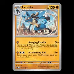 Lucario 114/198 - Scarlet Violet Base Set Pokemon Card - Image 1