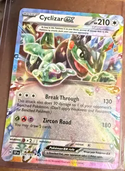 Pokemon TCG Surging Sparks Cyclizar EX Double Rare Card 159/191 NM Condition - Image 1