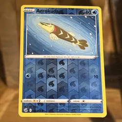 Arrokuda 082/264 Reverse Holo Pokemon Card Fusion Strike LP - Image 1
