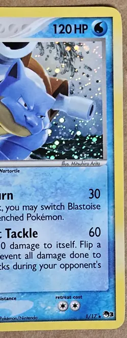 Blastoise POP Series 3 HOLO Pokemon Card 2006 Rare 1/17 - Image 4