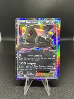 Pokemon TCG Umbreon EX XY Fates Collide Card 55/124 LP condition - Image 1
