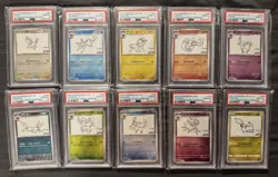 PSA 10 YU NAGABA Pokemon Card FULL SET Eevee Pikachu Umbreon etc Promo Limited! - Image 1