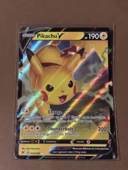 Pikachu V 043/185 NM Vivid Voltage Ultra Rare Holo Near Mint 43/185 Pokemon Card - Image 1