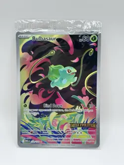 Pokemon Card Bulbasaur 133/132 Mega Evolution Stamped Promo Sealed - Image 1