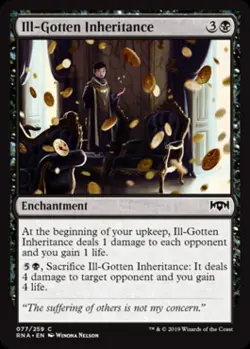 Ill-Gotten Inheritance -Foil Light Play MTG Ravnica Allegiance - Image 1