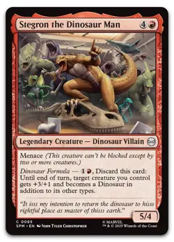 Stegron the Dinosaur Man #95 (NM) Spider-Man SPM Magic MTG - Image 1