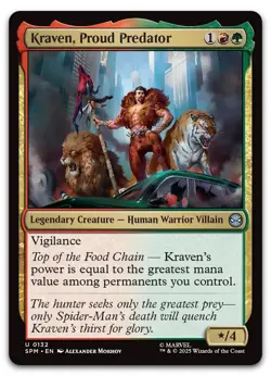 Kraven, Proud Predator #132 (NM) Spider-Man SPM Magic MTG - Image 1