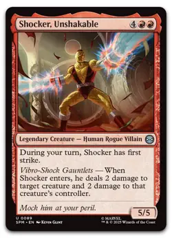 Shocker, Unshakable #89 (NM) Spider-Man SPM Magic MTG - Image 1