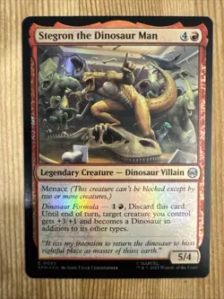 Stegron The Dinosaur Man - Foil - SPM - MTG - EN - NM - 0095 - Image 1