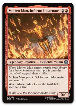 Molten Man, Inferno Incarnate #84 (NM) Spider-Man SPM Magic MTG - Image 1