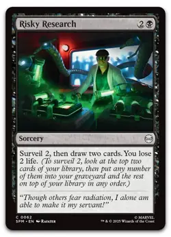 Risky Research #62 (NM) Spider-Man SPM Magic MTG - Image 1