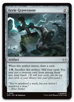 Eerie Gravestone #163 (NM) Spider-Man SPM Magic MTG - Image 1