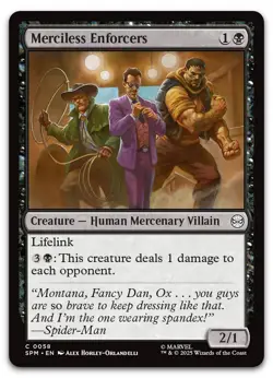 Merciless Enforcers #58 (NM) Spider-Man SPM Magic MTG - Image 1