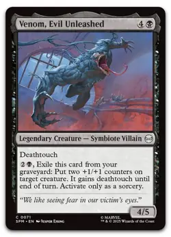 Venom, Evil Unleashed #71 (NM) Spider-Man SPM Magic MTG - Image 1