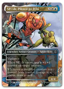 SP//dr, Piloted by Peni (Borderless) #199 (NM) Spider-Man SPM Magic MTG - Image 1