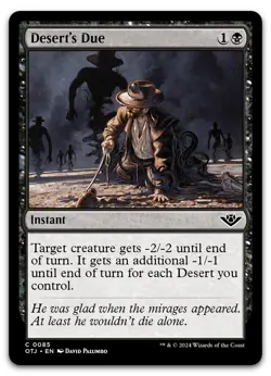 Desert's Due #85 (NM) Thunder Junction OTJ Magic MTG - Image 1